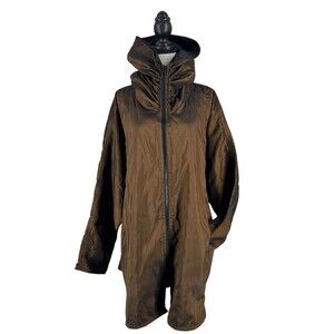 Bag It Myra PAC Bronze / Black Reversible Donatella Jacket Coat Runs Big L